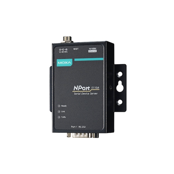 1Port Device Server, 10/100M Eth., Rs-232, Db9 Male, 0.5Kv, Nport 5110A-T
